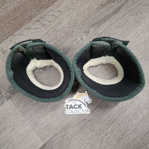 Wrap Around Bell Boots, velcro, fleece top *vgc/gc, clean, undone seam stitching, mnr residue