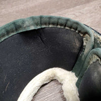 Wrap Around Bell Boots, velcro, fleece top *vgc/gc, clean, undone seam stitching, mnr residue
