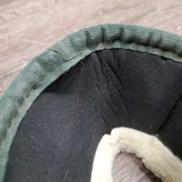 Wrap Around Bell Boots, velcro, fleece top *vgc/gc, clean, undone seam stitching, mnr residue