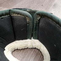 Wrap Around Bell Boots, velcro, fleece top *vgc/gc, clean, undone seam stitching, mnr residue
