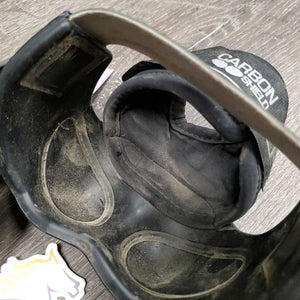 Pr Heel Boots *gc, dirt, faded, stretched elastic, marker, stains, seam rubs