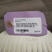 Pr Soft Ribbed Rubber Bell Boots, Pull On *xc, clean, mnr stains
