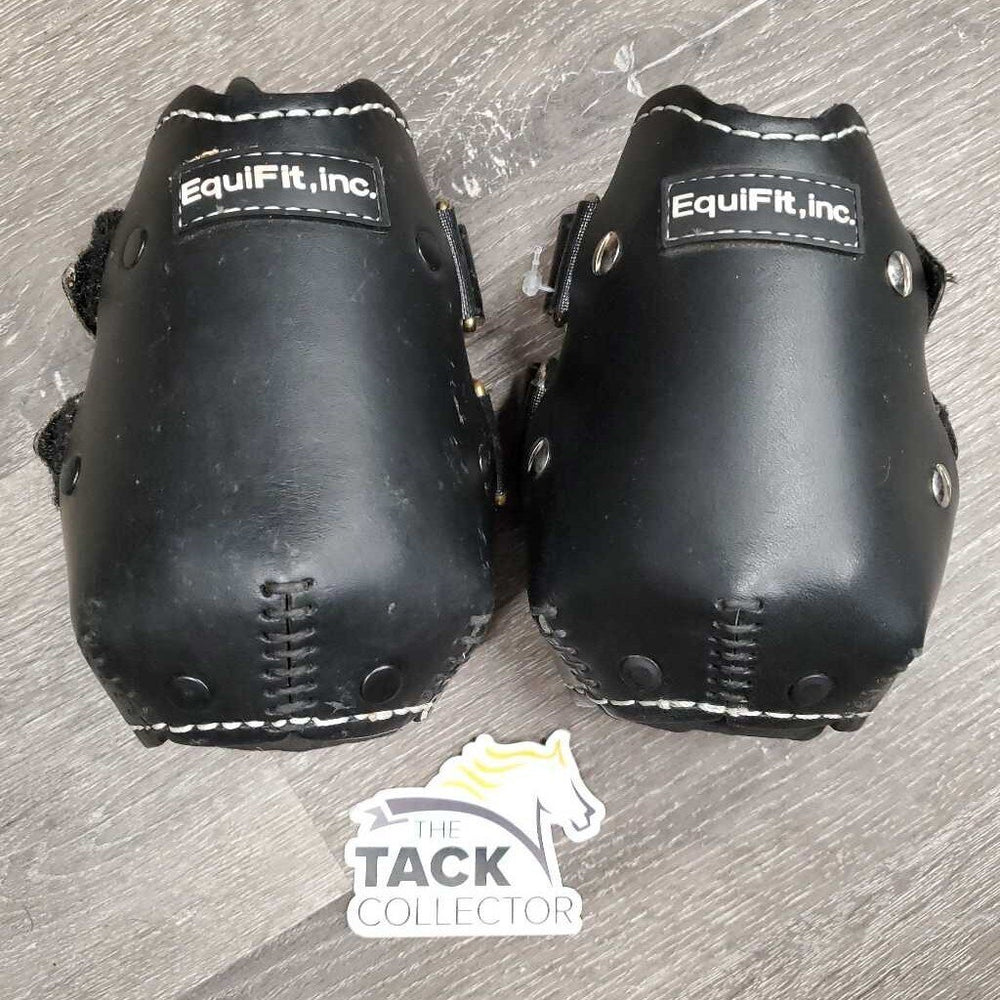 Leather Hind Pinch Boots, velcro *vgc/xc, mnr dirt