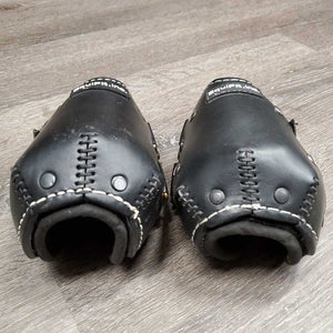 Leather Hind Pinch Boots, velcro *vgc/xc, mnr dirt