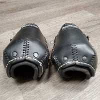 Leather Hind Pinch Boots, velcro *vgc/xc, mnr dirt
