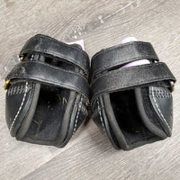 Leather Hind Pinch Boots, velcro *vgc/xc, mnr dirt
