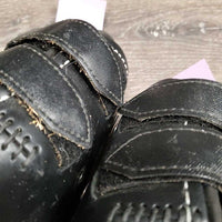 Leather Hind Pinch Boots, velcro *vgc/xc, mnr dirt
