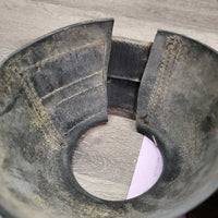 Smooth Soft Rubber Bell Boots, velcro *gc, dirt, residue, faded, scratches
