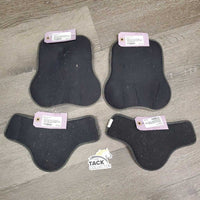 Front & Hind Memory Foam Boot Liners *gc, clean, thick residue, hair, edges: faded, thin & holey