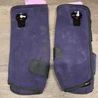 2 Compression Boots *fair, dirty, NO Liners, hoses & pumps, faded, hair, holey edges

