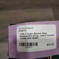 1 ONLY Nylon Blanket Belly Replacement Strap, velcro fastener *xc/like new
