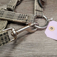 Nylon Breakaway Halter, Leather Crown *gc, dirty, faded, stains