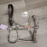 Nylon Breakaway Halter, Leather Crown *gc, dirty, faded, stains