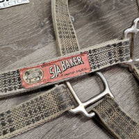 Nylon Breakaway Halter, Leather Crown *gc, dirty, faded, stains
