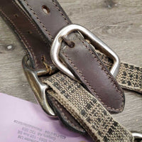 Nylon Breakaway Halter, Leather Crown *gc, dirty, faded, stains
