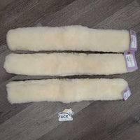 3 Piece Sheepskin Breastplate Covers, bag *new