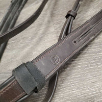 Padded Leather Adjustable Running Martingale, snap *No Stopper, vgc/gc, dirt, film, stiff, dry, creases, xholes
