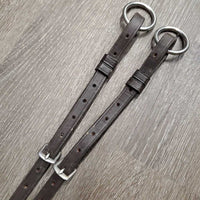 Padded Leather Adjustable Running Martingale, snap *No Stopper, vgc/gc, dirt, film, stiff, dry, creases, xholes
