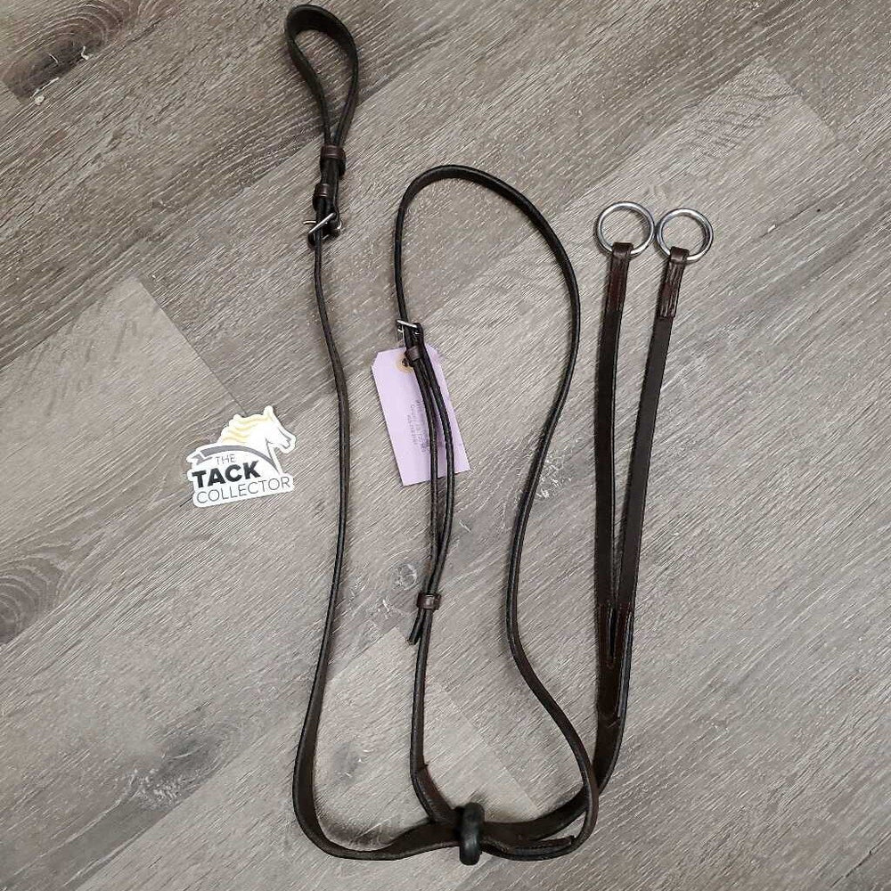 Leather Running Martingale *vgc/gc, v.cracked, twists, cracking stopper, clean, stiff, dry, scraped edges