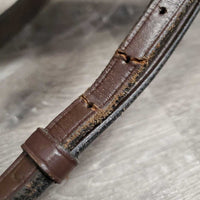 Leather Running Martingale *vgc/gc, v.cracked, twists, cracking stopper, clean, stiff, dry, scraped edges
