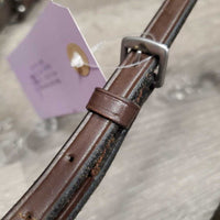 Leather Running Martingale *vgc/gc, v.cracked, twists, cracking stopper, clean, stiff, dry, scraped edges

