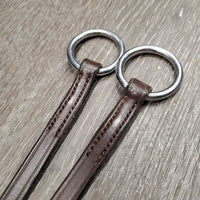 Leather Running Martingale *vgc/gc, v.cracked, twists, cracking stopper, clean, stiff, dry, scraped edges
