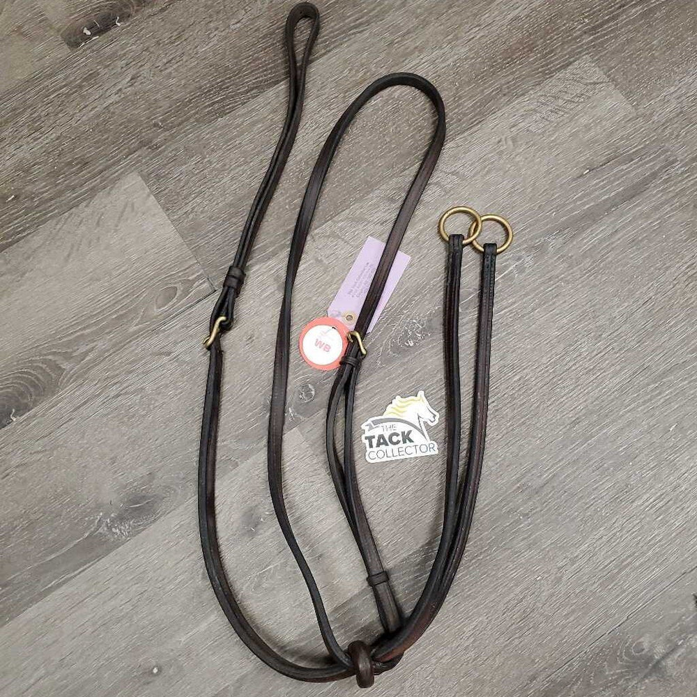 Thick Narrow Double Stitched Running Martingale, stopper *gc, clean, tacky, film, stains, xholes, residue, cracks, older