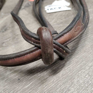 Thick Narrow Double Stitched Running Martingale, stopper *gc, clean, tacky, film, stains, xholes, residue, cracks, older