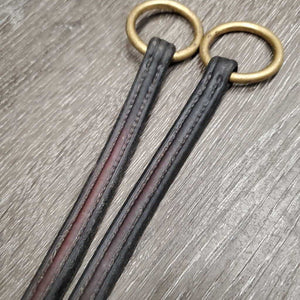 Thick Narrow Double Stitched Running Martingale, stopper *gc, clean, tacky, film, stains, xholes, residue, cracks, older
