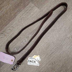 1 ONLY Thick Soft Nylon Lined Stirrup Leather *gc, clean, scrapes, creases, torn hole