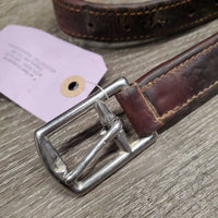 1 ONLY Thick Soft Nylon Lined Stirrup Leather *gc, clean, scrapes, creases, torn hole
