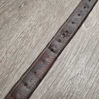 1 ONLY Thick Soft Nylon Lined Stirrup Leather *gc, clean, scrapes, creases, torn hole