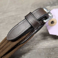 Leather German Martingale, Cotton Web Reins, stopper *xc/like new
