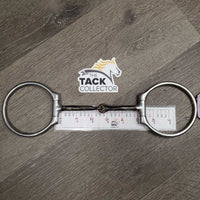 v.thin Sweet Iron Lg Western D Ring Bit *gc, clean, stains, residue, scratches & rubs
