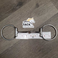 v.thin Sweet Iron Lg Western D Ring Bit *gc, clean, stains, residue, scratches & rubs
