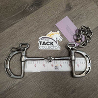 Jointed Kimberwick Bit, Rotating Centre, chain *gc, dirty, scuffs, scratches, stains, sloppy joint
