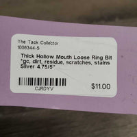 Thick Hollow Mouth Loose Ring Bit *gc, dirt, residue, scratches, stains
