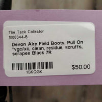 Field Boots, Pull On *vgc/xc, clean, residue, scruffs, scrapes