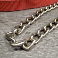Nylon Web Lunge Line, 20" Nose Chain *gc, mnr dirt & stains, knotted, cut end
