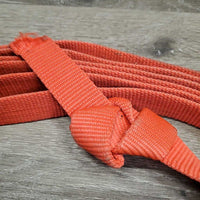 Nylon Web Lunge Line, 20" Nose Chain *gc, mnr dirt & stains, knotted, cut end
