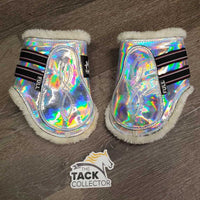 Open Front & Hind Boots, Fleece Lined, tabs *xc, clean, mnr rubs, scratches & hair
