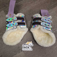 Open Front & Hind Boots, Fleece Lined, tabs *xc, clean, mnr rubs, scratches & hair
