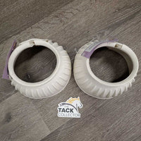 Soft Ribbed Rubber Bell Boots, velcro *xc, clean, mnr stains
