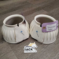 Soft Ribbed Rubber Bell Boots, velcro *xc, clean, mnr stains
