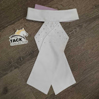 Stock Tie, attached Velcro Collar, Bling *xc
