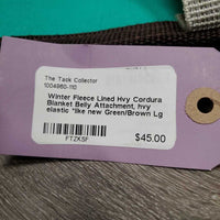 Winter Fleece Lined Hvy Cordura Blanket Belly Attachment, hvy elastic *like new
