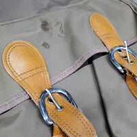 Nylon Saddle Trail Bags *gc/fair, clean, stains, rubs, scratches, faded, marks, bubbles
