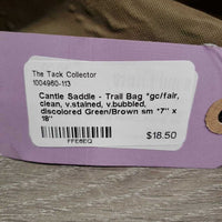 Cantle Saddle - Trail Bag *gc/fair, clean, v.stained, v.bubbled, discolored, rubs