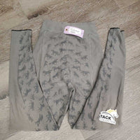 Euro Seat Riding Tight Breeches, Pull On *gc/fair, faded, older, v.rubbed seat
