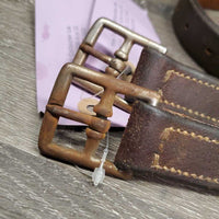 Wide Stirrup Leathers *gc, rubs, older, rust, xholes, crackles & cracks, dry
